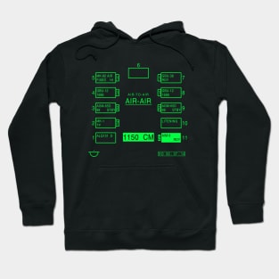 A-10 Warthog Weapons Display Screen Hoodie